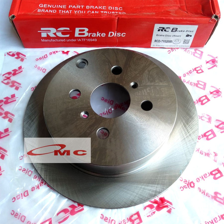 Cakram Disc brake Belakang Kanan / Kiri Toyota Altis Vios Gen 1 Thailand RCD-TY02050