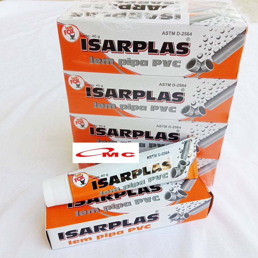 Lem Isarplas Fox Pipa Pralon PVC Fitting Talang Air 40 Gram LEM-IT-40G