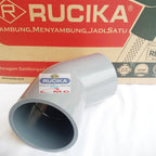 Sambungan Pipa Pralon Knee Keni Knie Elbow Aw 45 Derajat 3 Inch RUCIKA