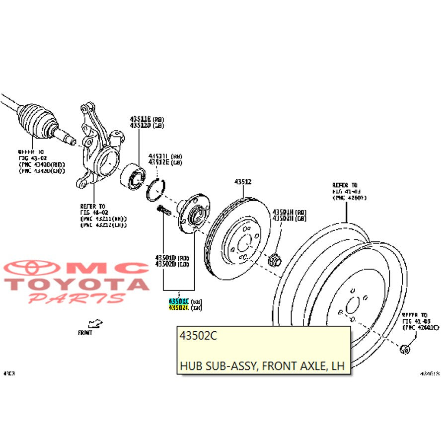 Hub Nap Wheel As Roda Depan Kiri Raize Toyota Calya 43502-BZ180