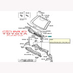 Tutup Cover Ujung Panel Cowl Pegangan Sate Toyota Vios 55084-0D010