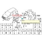 Pad Wheel Ext Karet Overfender Depan Fender Toyota Rush Terios 53851-BZ060-B0