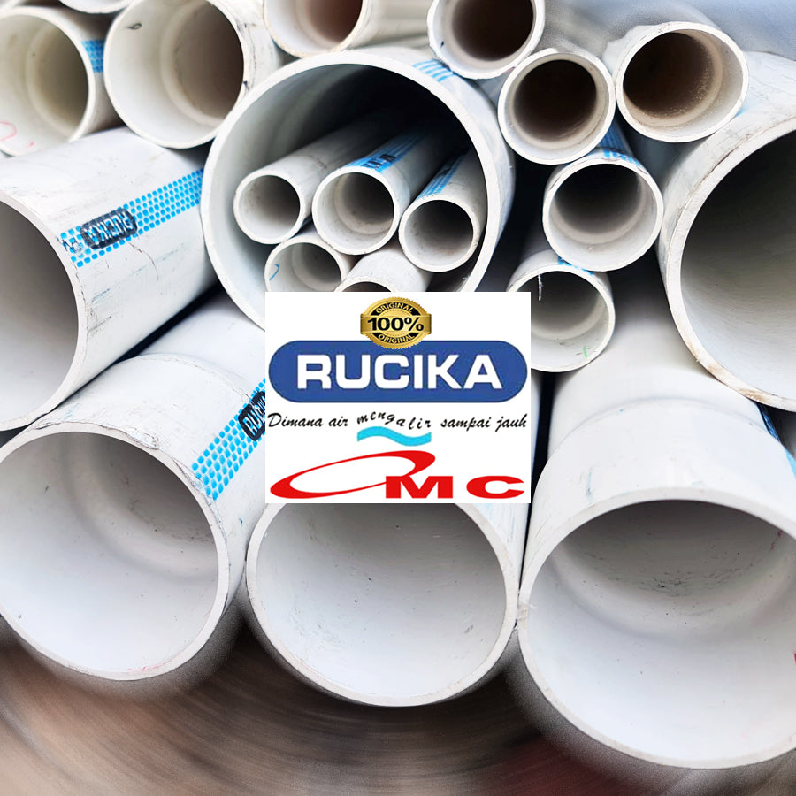 Pipa PVC Rucika AW Paralon Pralon Air 1-1/4 Inch 50 Cm 1/2 M Meter