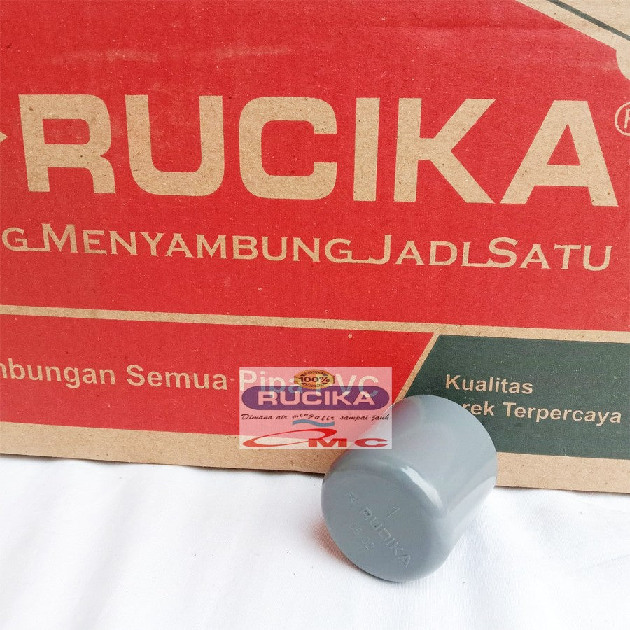 Fitting / Cap Dop Tutup Pipa PVC Cap-1Aw 1 Inci RUCIKA