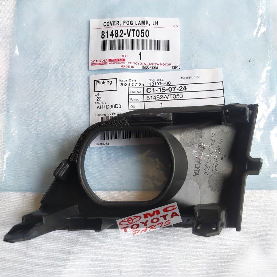 Cover Tutup Fog Lamp Foglamp Kiri Toyota Innova Zenix 81482-VT050