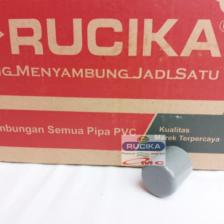 Fitting / Cap Dop Tutup Pipa PVC Dop Aw 3/4 Inci RUCIKA
