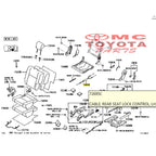 Kabel Sling Setelan Jok Tengah Kiri Calya Toyota Rush Terios 72695-BZ100