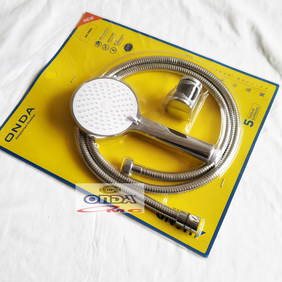 Hand Shower Mandi Flexible Hose Chrome New 1/2 Inch ONDA SO FRES