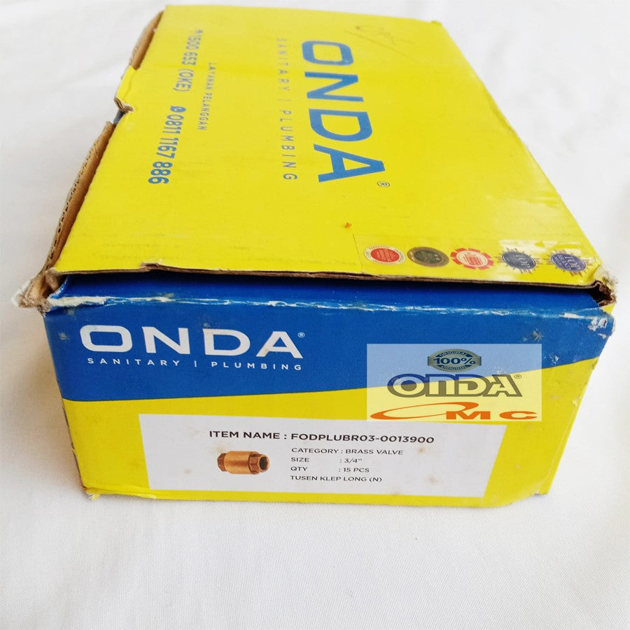 Tusen Tesen Foot Klep Brass Valve Kuningan 3/4 Inci ONDA