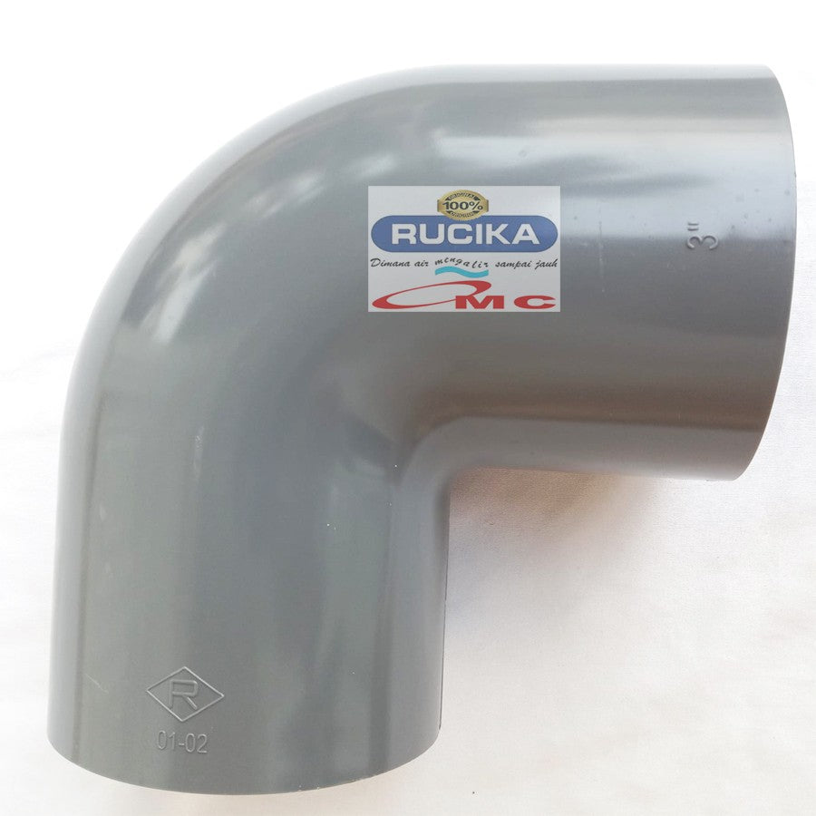 Sambungan Pipa Pralon Knee Keni Knie Elbow Aw 3 Inch RUCIKA