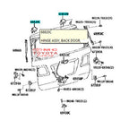 Engsel Pintu Bagasi Hinge Assy Back Door Kijang Innova Fortuner 68810-0K040