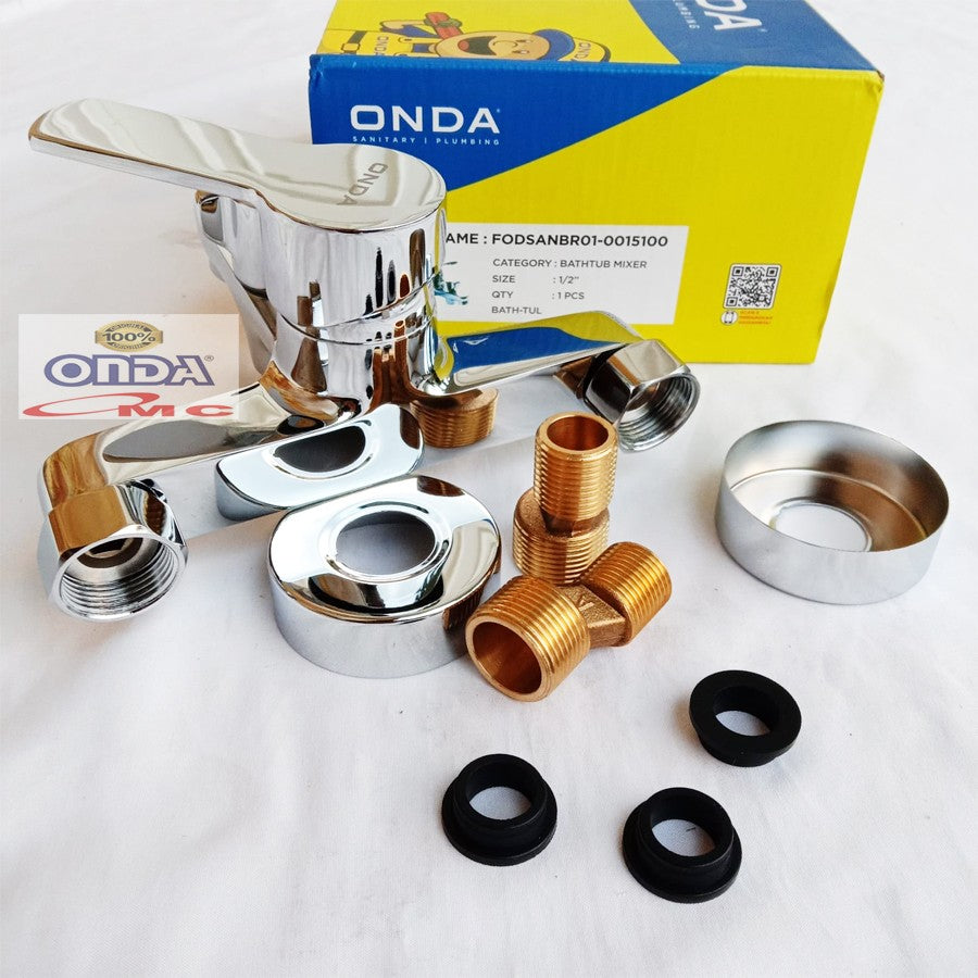 Kran Air Keran Double/Cabang Shower Air Panas Dingin BATH TUL 1/2 ONDA