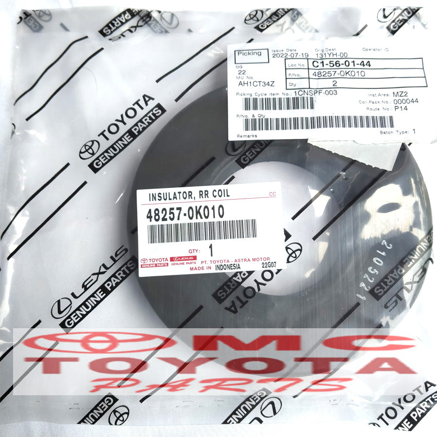 Karet Tatakan Per Keong Belakang Atas Innova Fortuner 48257-0K010