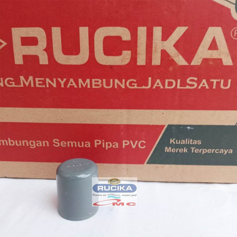Fitting / Cap Dop Tutup Pipa PVC Dop Aw 3/4 Inci RUCIKA