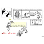 Liner Fender Spakbor Depan Kanan Daihatsu Sigra Calya 53875-BZ300-001