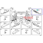 Tarikan Pintu Rumah Panel Armrest Power Window Depan Rush Terios 2017 Up Kanan Kiri original Toyota 74231-BZ200-C0 74232-BZ200-C0