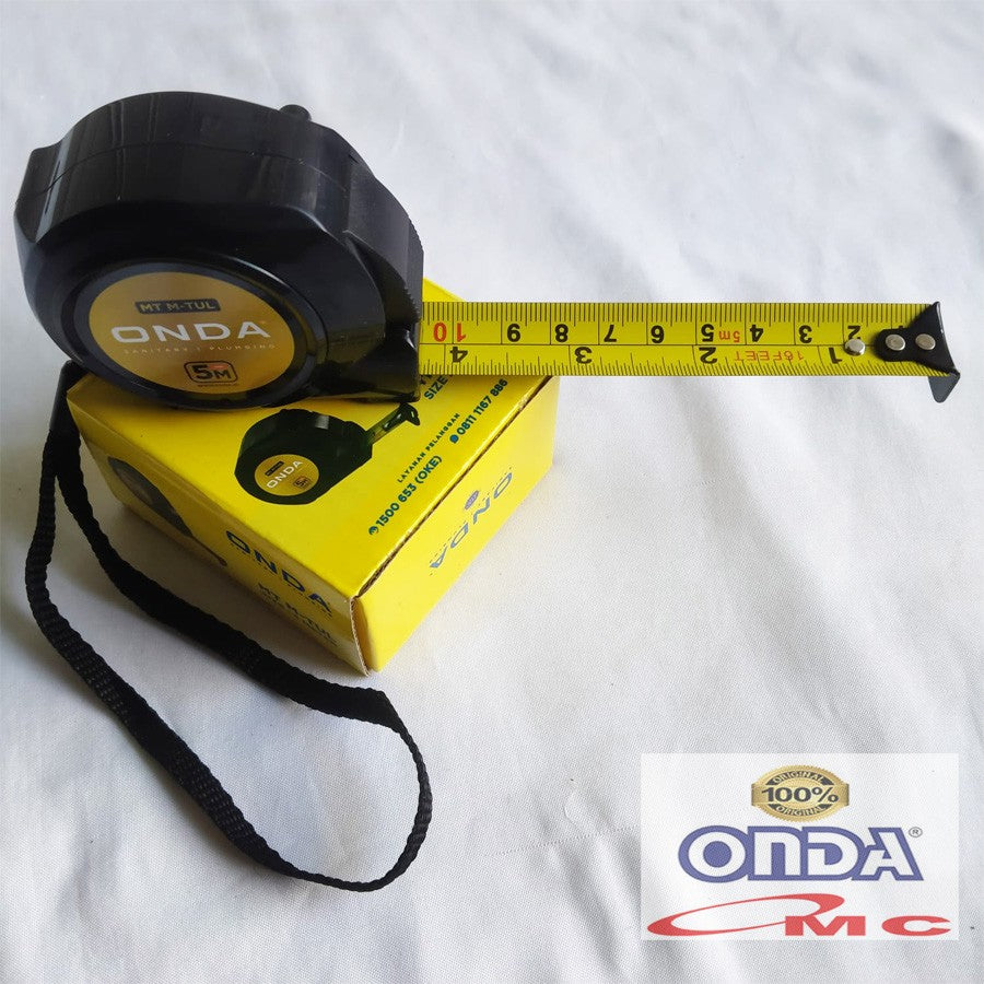 Meteran Measuring Tape / Meteran Otomatis 5 Meter ONDA MT M-TUL