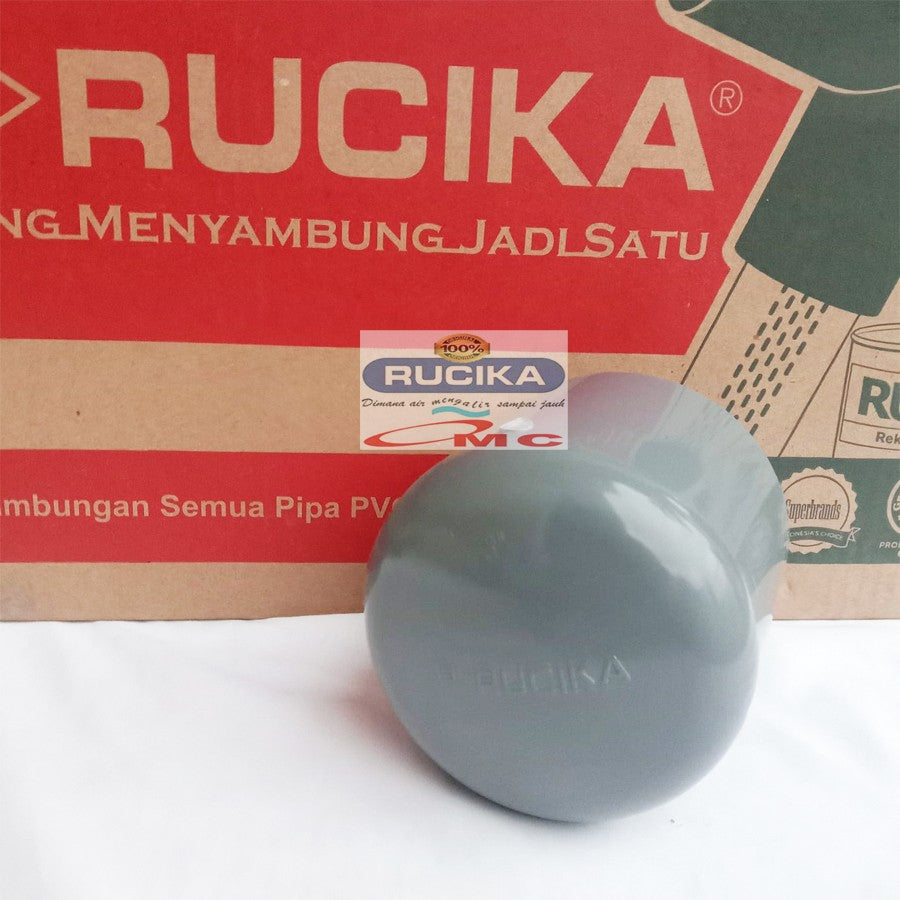 Fitting / Cap Dop Tutup Pipa PVC Cap Aw 3 Inci RUCIKA