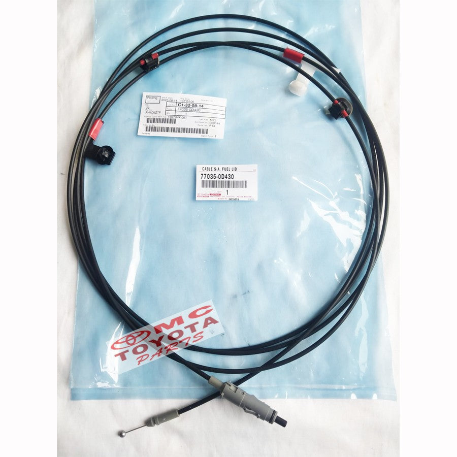 Kabel Tarikan Pembuka Tutup Tangki Bensin Toyota Sienta Etios  77035-0D430 77035-0D290