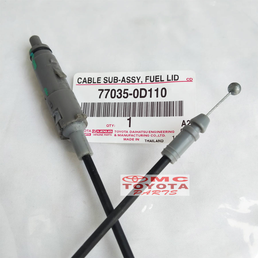 Kabel Tarikan Pembuka Tutup Tangki Bensin Yaris Bakpau 77035-0D110