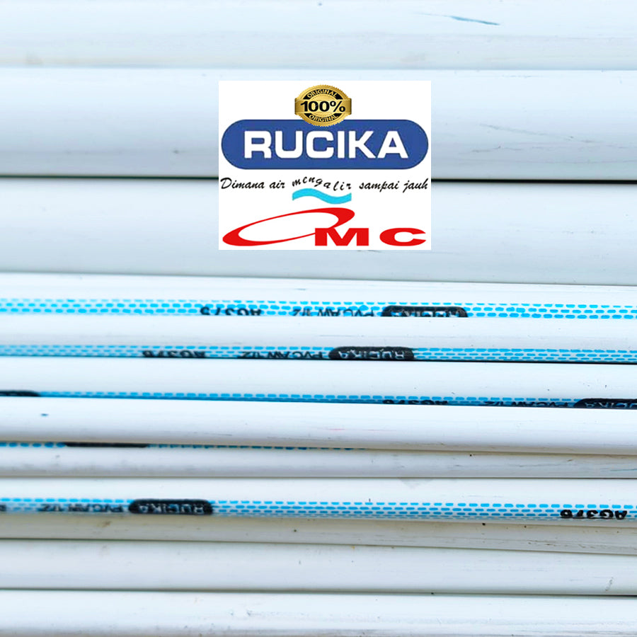 Pipa PVC Rucika AW Paralon Pralon Air 3 Inch 50 CM 1/2 M Meter