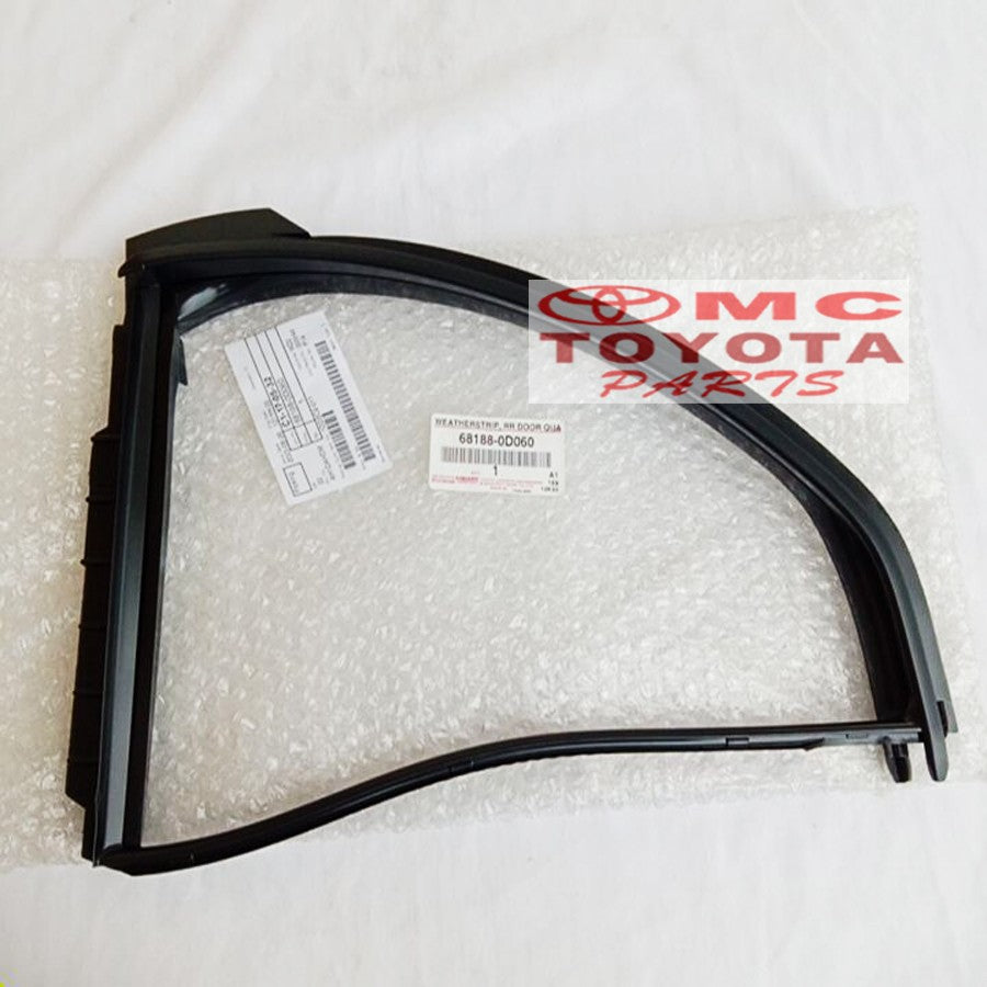 Karet Channel Kaca Segitiga Belakang Kanan Yaris 68188-0D060