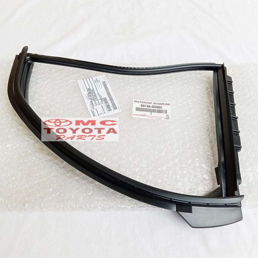 Karet Channel Kaca Segitiga Belakang Kanan Yaris 68188-0D060