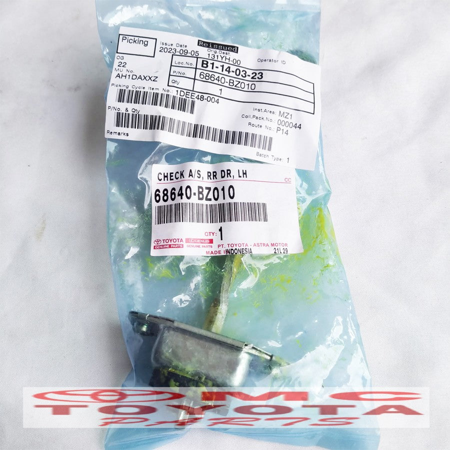 Stopper Check Door Pintu Belakang Kiri Avanza Xenia Old 68640-BZ010
