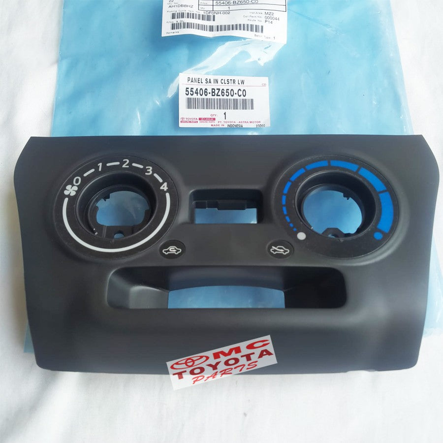 Cover Panel Frame Tombol AC Hitam New Agya Ayla 2017-Up 55406-BZ650-C0