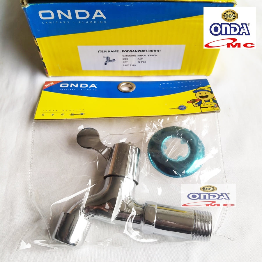 Kran Keran Air Tembok Taman Cuci Tangan 1/2" Inch A 801 T ONDA