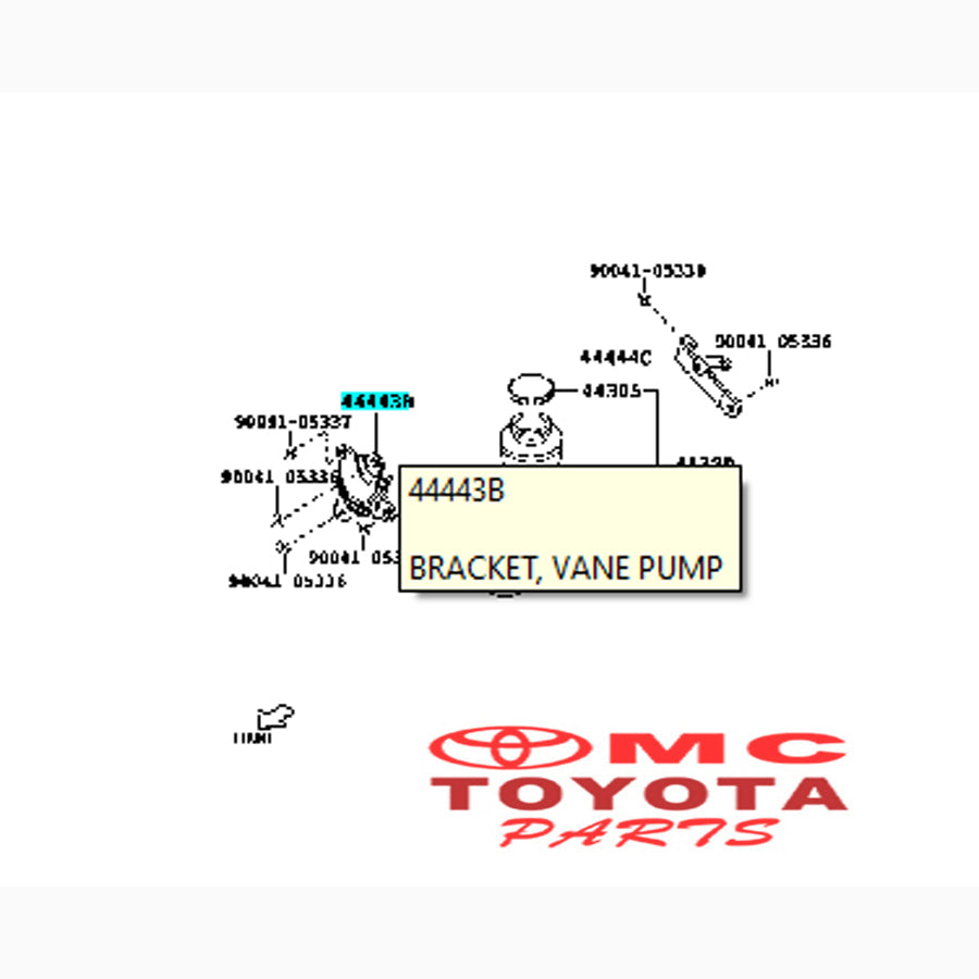 Bracket Dudukan Pompa Power Stering Avanza Xenia 1.3CC 44443-BZ010