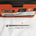 Paku Beton Baja Galvanis Tembok MARABU CML 7 CM 3 inch Putih