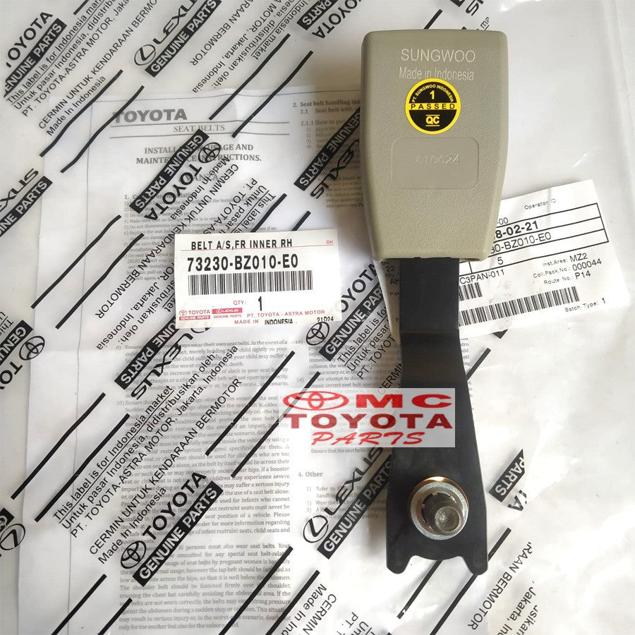 Colokan Safety Belt / Seat Belt Kanan Cream Avanza | 73230-BZ010-E0