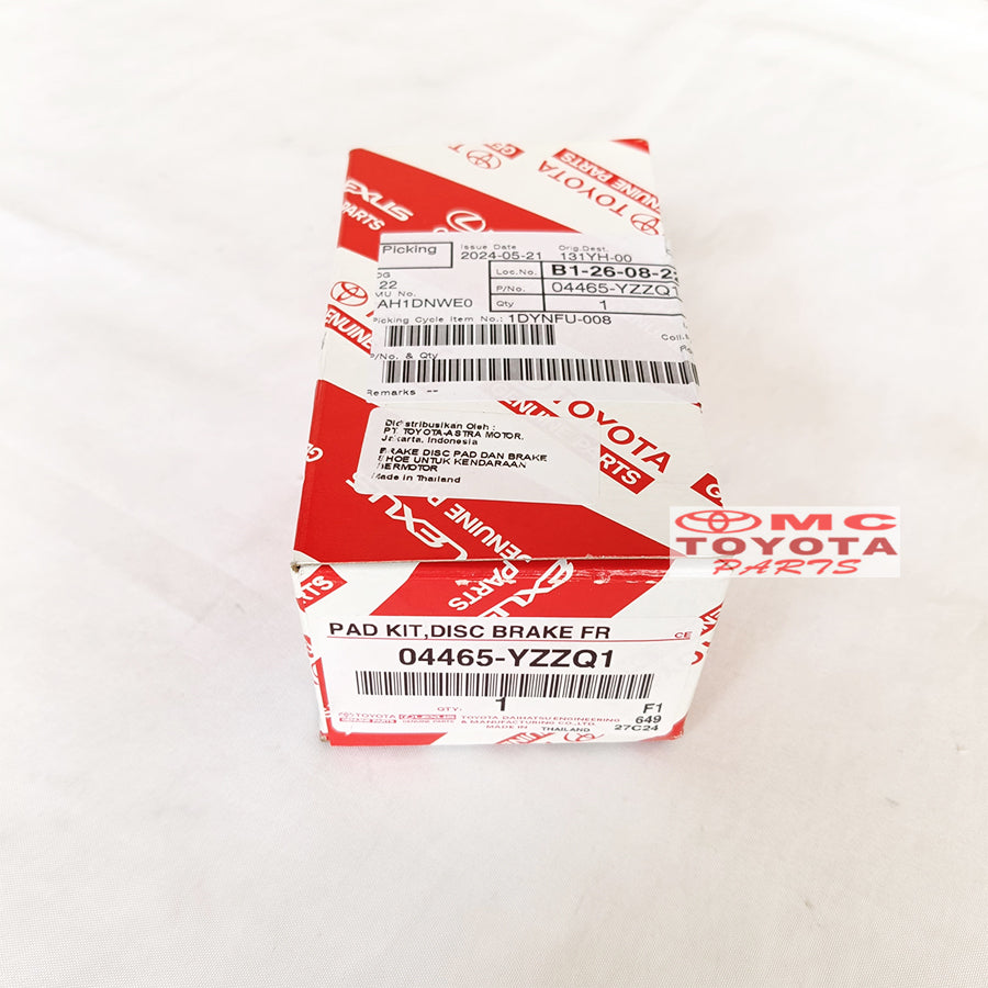 Brake Pad / Kampas Rem Depan Altis Vios Limo | 04465-YZZQ1