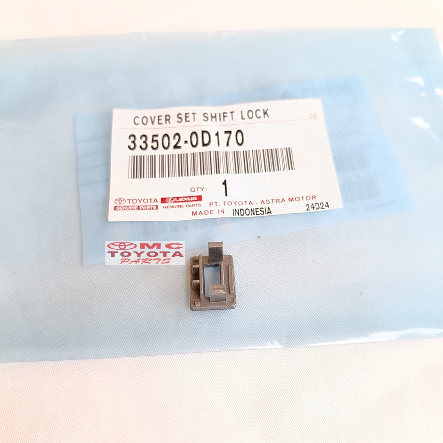 Tutup Cover Shift Lock Matic Toyota Yaris Vios All New 33502-0D170