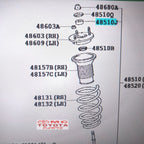 Karet Bush Atas Support Shock Breaker Absorber Breker Depan Toyota Innova Fortuner Hilux 90948-T1014