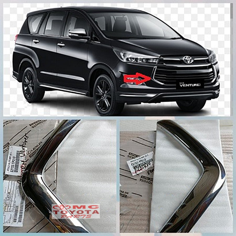 List Lis Moulding Molding Grill Chrome Bumper Bemper Side Depan Kanan Kiri Toyota Innova Reborn Venturer 52702-YP010 52703-YP010