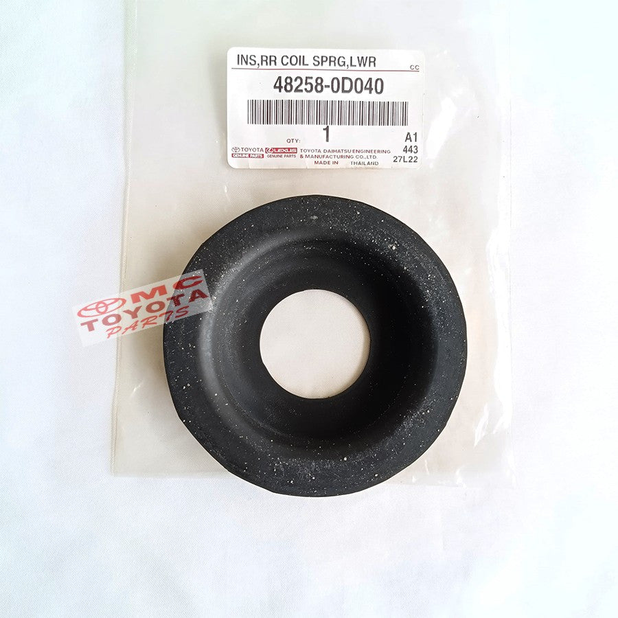 Karet Tatakan Per Keong Belakang Bawah Insulator Rear Coil Spring Lower Toyota Vios 48258-0D040