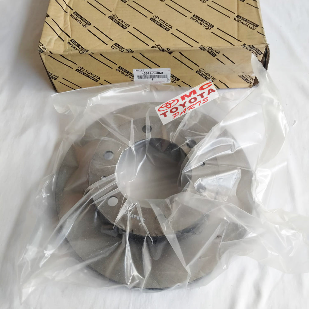 Disc Disk Brake Piringan Cakram Rem Depan Fortuner Hilux Original 43512-0K060