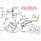 Selang Tanki Bensin Fuel Suction Original Agya Ayla 77203-BZ130