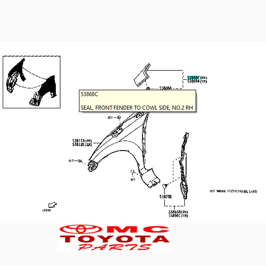 Cover Hood Hinge Karet samping Kap Mesin Kanan Calya Sigra 53445-BZ070