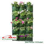 Wall Planter Bag Tas Polybag Dinding Easy Grow Vertikal Garden Pot Wadah Tanaman Bunga Hias Gantung 15 Kantong
