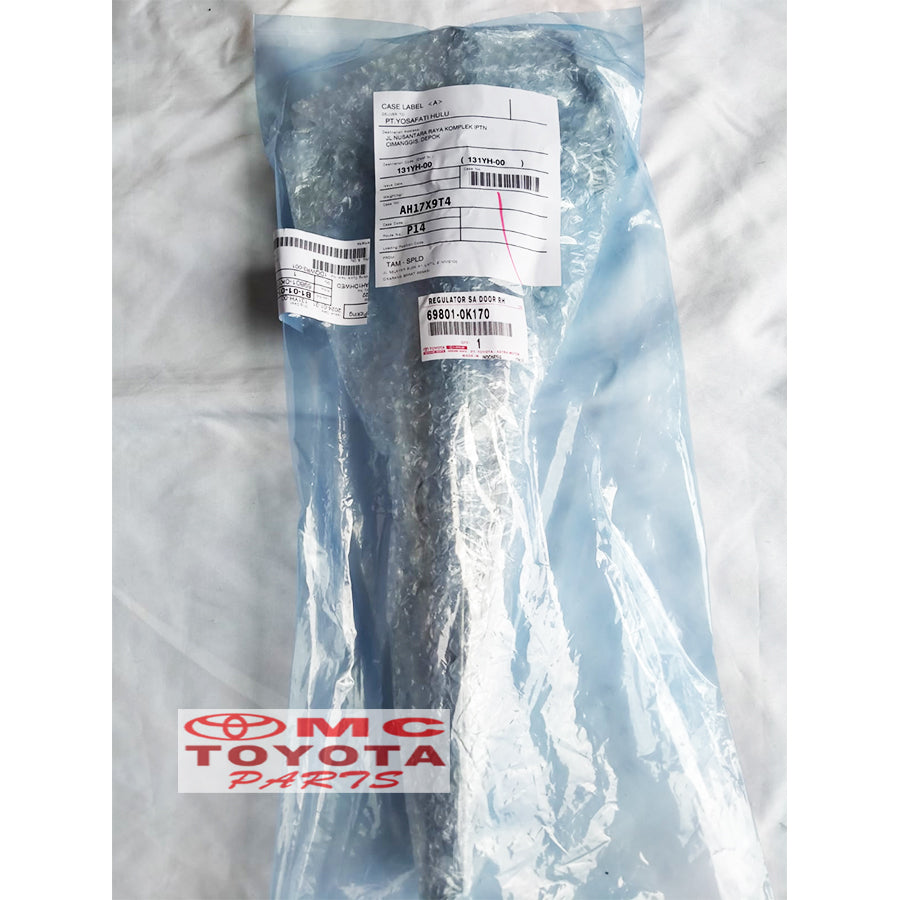 Regulator Power Window Depan Kanan Innova Reborn Fortuner VRZ Yaris 69801-0K170