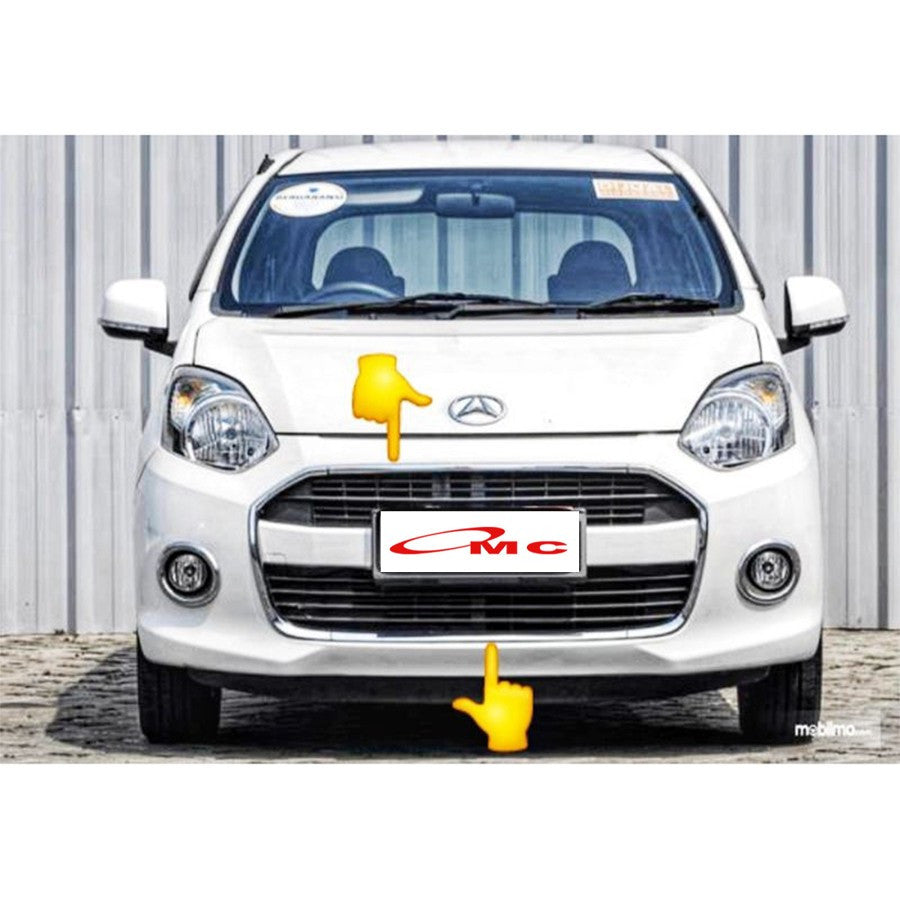 Lis List Moulding Grill Grille Radiator Chrome Bemper Bumper Depan Atas Bawah Ayla 53121-BZ140-001 53122-BZ080-001