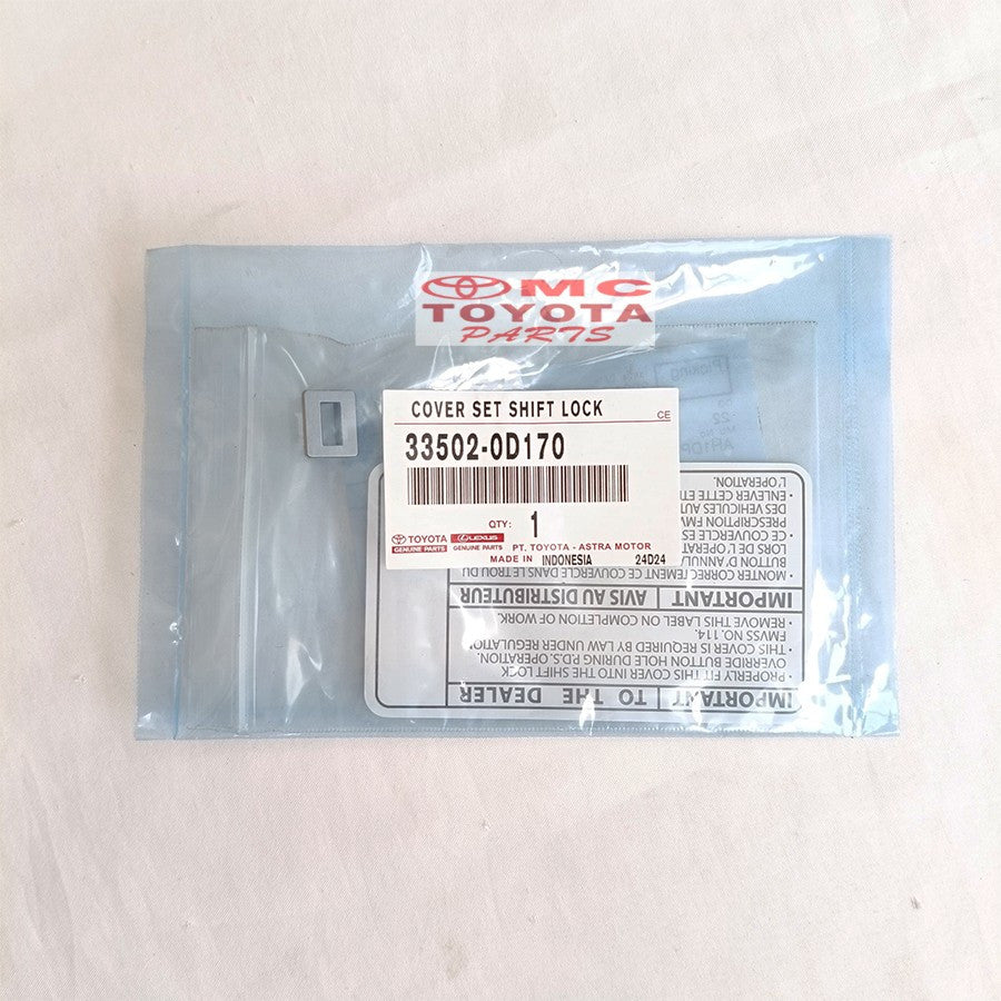 Tutup Cover Shift Lock Matic Toyota Yaris Vios All New 33502-0D170