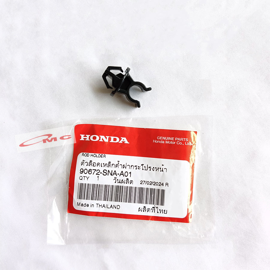 Clip Klip Rod Holder Tiang Kap Mesin Penahan Penyangga Pegangan Dudukan Honda Jazz Brio Mobilio BRV CRV Freed Civic FD City I-Vtec Original 90672-SNA-A01
