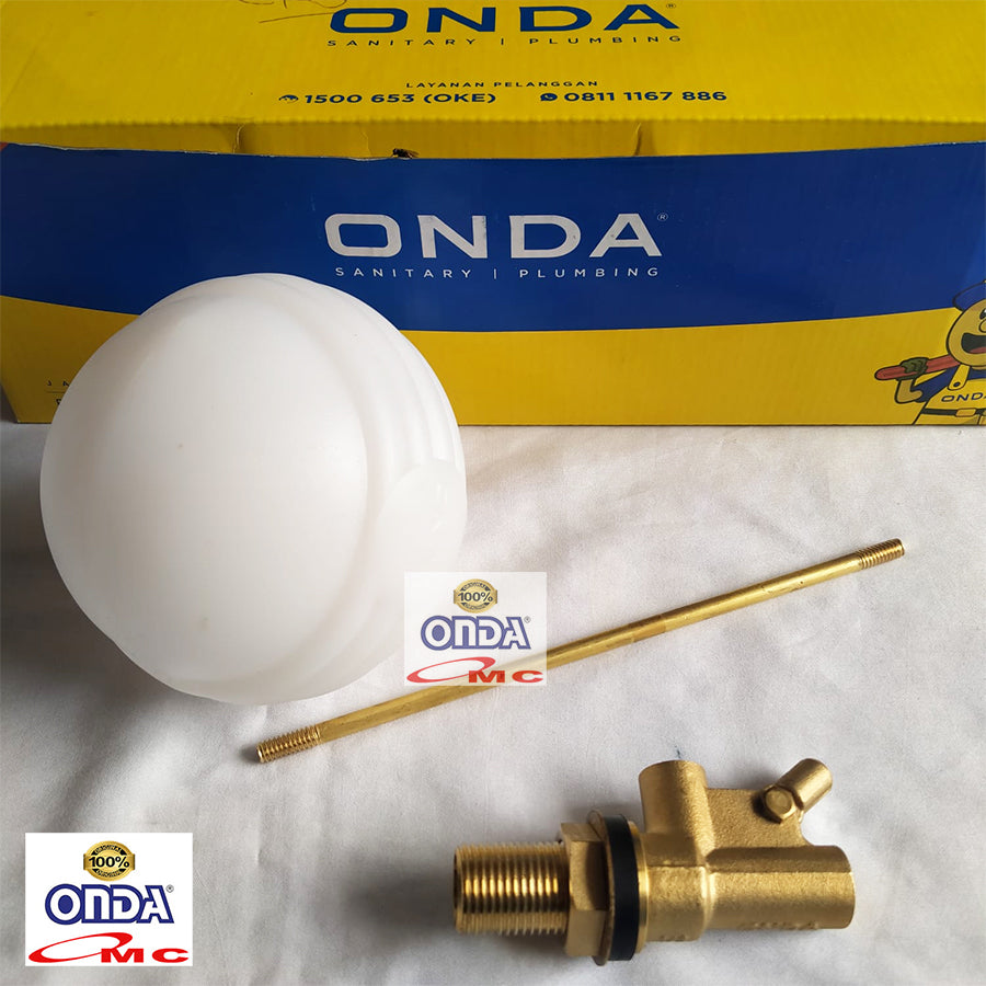 Pelampung Otomatis Floater Bola Stop Kran Keran Air Tangki Toren 1/2 inch ONDA