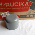 Fitting / Cap Dop Tutup Pipa PVC Cap Aw 4 Inci RUCIKA