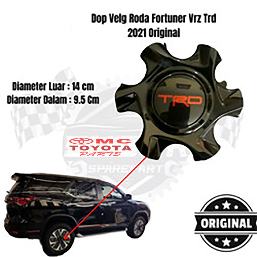 Tutup Dop Roda Cover Wheel Fortuner TRD 4260B-YY030-TM