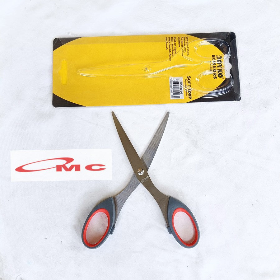Gunting Joyko SC-838SG 838sg Alat Potong Pemotong Kertas Scissors Soft Grip Stainless Steel Material
